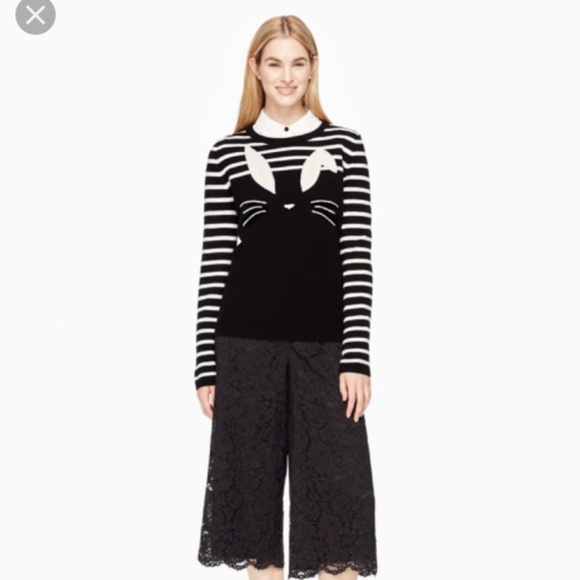 kate spade Sweaters - Kate Spade Broome Street Bunny Sweater S